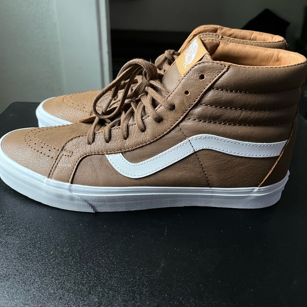 Brown leather vans SK8 HI  mens 11
